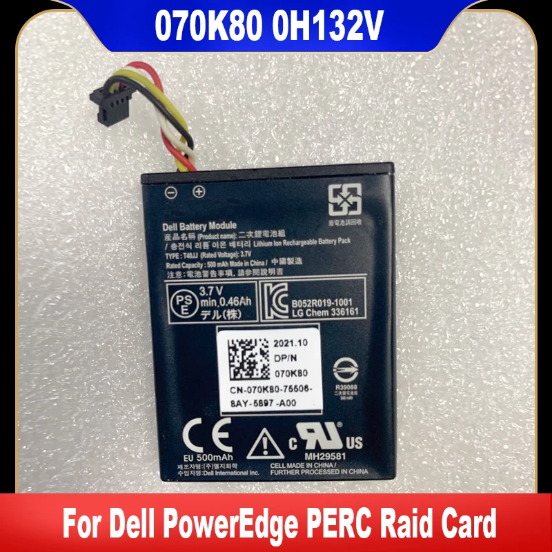 070K80 0H132V новая Оригинальная для Dell PowerEdge PERC Raid Card T40JJ 70K80 H810 H710P H710 37CT1 SAS H132V