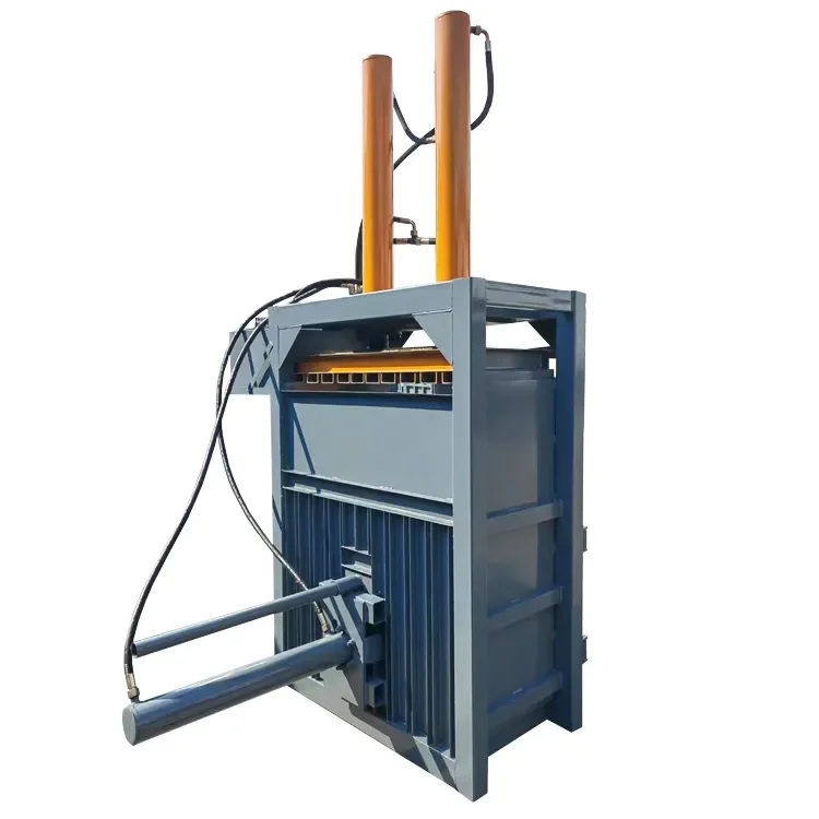 Waste Plastic Cardboard Press Machine Hydraulic Cotton Vertical Woven Bag Hydraulic Baler