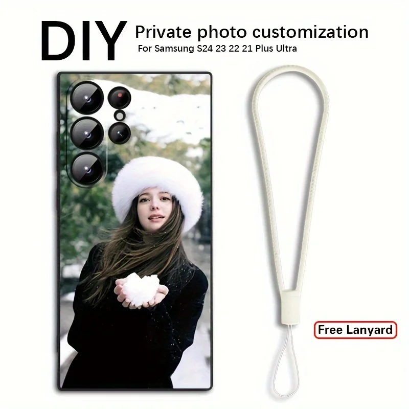 Customizable DIY Photo Lanyard Case Cover with Personalization Option