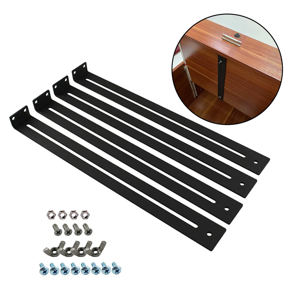 ชุดซ่อมลิ้นชักด้านล่างเสริมวงเล็บเฟอร์นิเจอร์เสริมอุปกรณ์ซ่อมตู้ลิ้นชักซ่อมวงเล็บฮาร์ดแวร์ 1