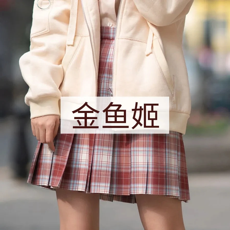 

Summer New Gothic JK Plaid Skirt Women Harajuku y2k High Waist Kawaii Pleated Skirt Korean Ladies Sweet Casual Mini Skirts Women