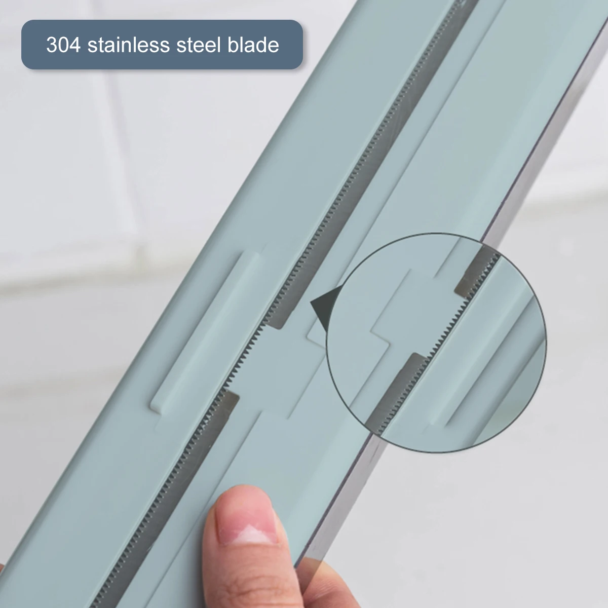 Magnetic Plastic Cling Film Cutter Storage Box with Stainless Steel Blade