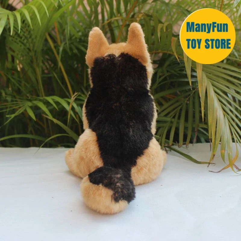 Realistic German Shepherd Dog High Fidelity Anime Cute Plushie Wolfhound Plush Toys Lifelike Animals Simulation Stuffed Doll 5