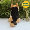 Realistic German Shepherd Dog High Fidelity Anime Cute Plushie Wolfhound Plush Toys Lifelike Animals Simulation Stuffed Doll 5