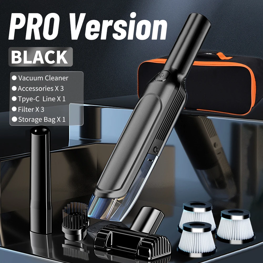 

Car Vacuum Cleaner Powerful Wireless Handheld for Home Appliance Portable Auto Car Accessories Cleaning Machine for Pet Hair