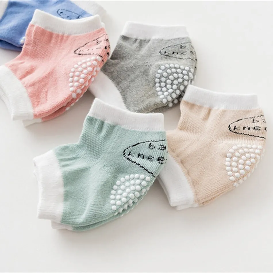 Infant Knee Pads Baby Anti Slip Rubber Elbow Socks Toddler Crawling Cotton Accessories Boys Girls Leg Warmer Kneepad 0-36M