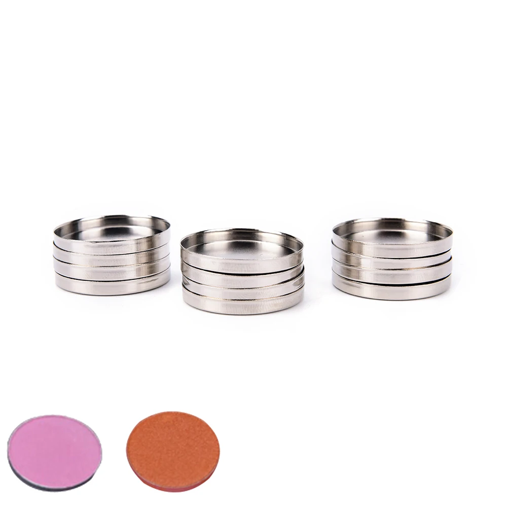 

12pcs 26mm Makeup Cosmetic Empty Aluminum Cases Pans For Eyeshadow Eye Shadow Container Pans Palette Case DIY Makeup Tool