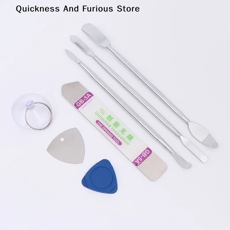 7종 휴대폰 분해용 크로우바 스틸 프라이 휴대폰 수리 도구 세트 금속 스퍼저 키트 범용 휴대폰 수리 개봉 도구