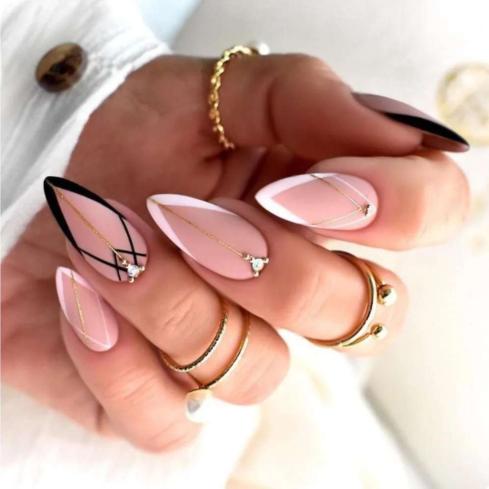 Ballerina Fake Nails Coffin Nail Tips | BeautyBigBang