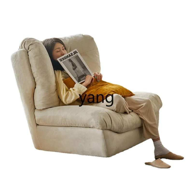 

CX Small Apartment Cream Style Sofa Light Luxury Rotating Single-Seat Sofa Chair