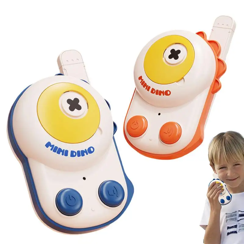 

2pcs Walkie Talkies for Kids Portable Handheld Walkie Talkies Toy cute Dinosaur Walkie Talkie with Lanyard Birthday Xmas Gifts