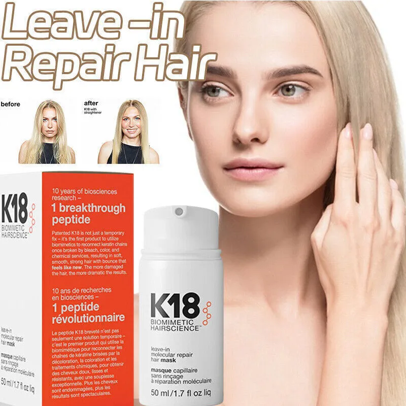 15/50ml K18 Molecular Repair Hair Mask Damage Restore Soft Hair Leave