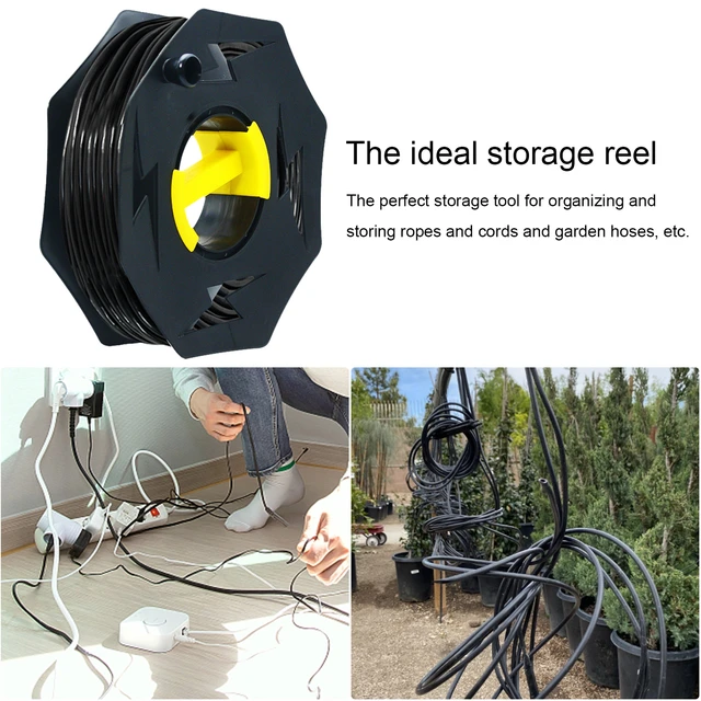 Heavy Duty Black Cable Tidy Reel 25 Metre Revolution Extension Camping  Electric Hook Up Cable Reel Winder Home General Cable Tid - Tool Case -  AliExpress