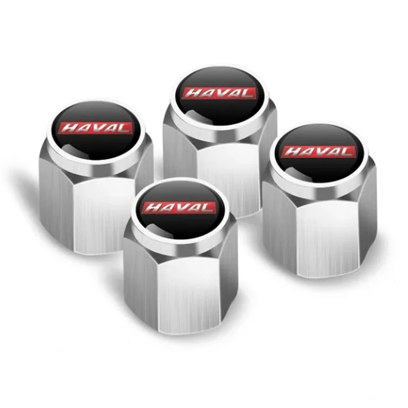 4 Pieces Car Wheel Tire Air Valve Caps Stem Cover Accessories for GWM Haval M6 H6 F7 F7X H3 H5 H9 Jolion Poer Dargo tire valve caps tire valve cap tire stem cover