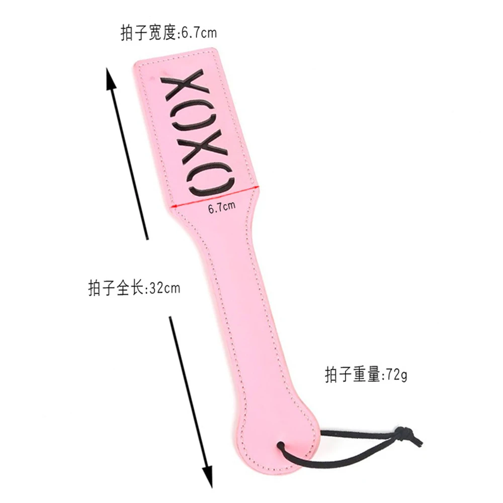 32CM Slap Spank Paddle,Horse Whip,PU Leather Horse Training Crop Equestrian Riding Bat Whip 6