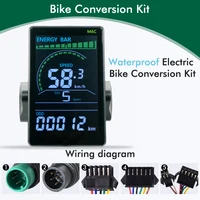 UART 2 M6C 24V 36V 48V vélo électrique LCD affichage compteur étanche E Scooter LCD panneau couleur écran pour vélo électrique de montagne 3