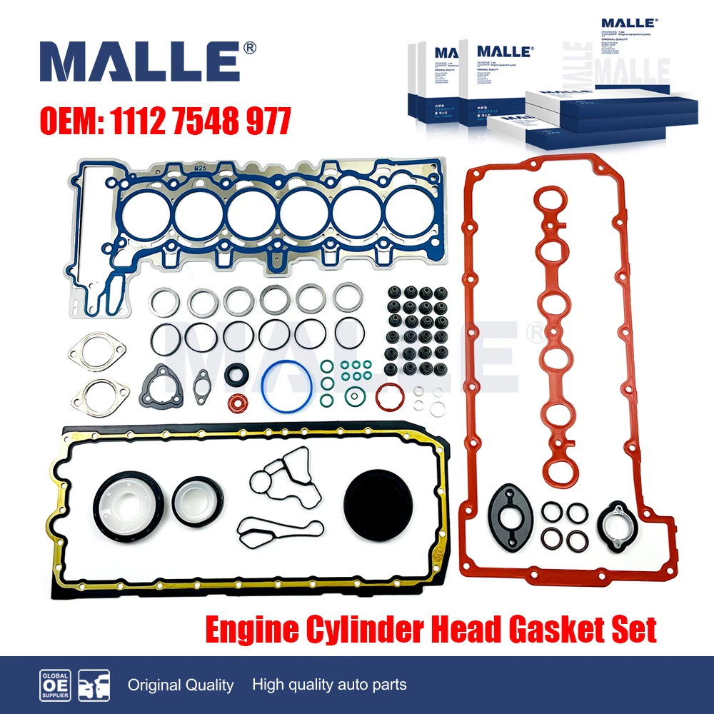

Engine Cylinder Head Gasket Set Overhaul Gasket Kit For BMW E60 E61 E90 E91 N52 B25 N20 B20 325i Car Accessories 11127548977