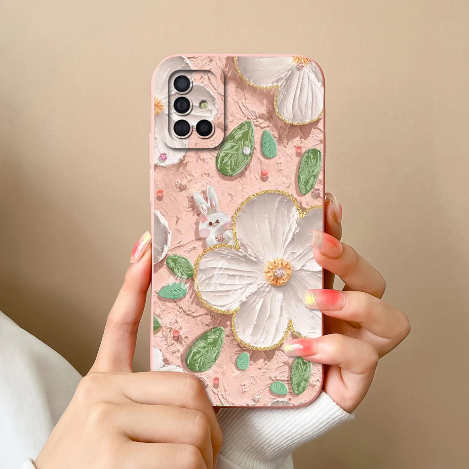 Cartoon Full Protection Liquid Silicone Phone Case, Soft Back Cover