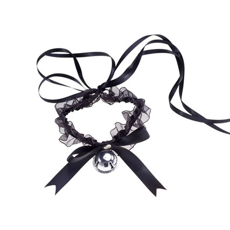 Lolita Velvet Choker Necklace with Bells Hip Hop Jewelry Chain