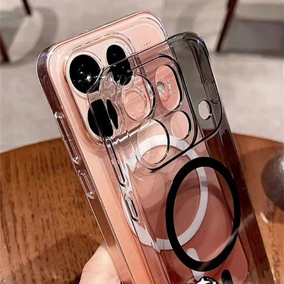 Magsafe Crystal Clear Magnetic Slim Shockproof Case - Ultra Thin Translucent Cover