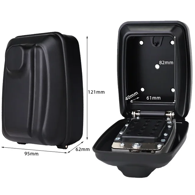 12 Digit Key Lock Box Wall-Mount Secret Code Security Key Safe Secret Organizer Box Home Office Weatherproof Safe Key Keeper 2