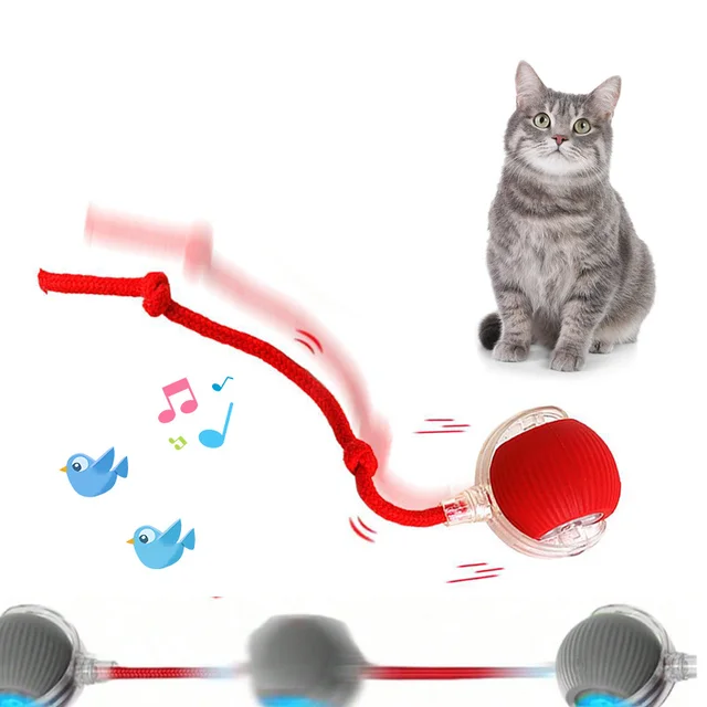Plush Rolling Cat Toy Ball 3
