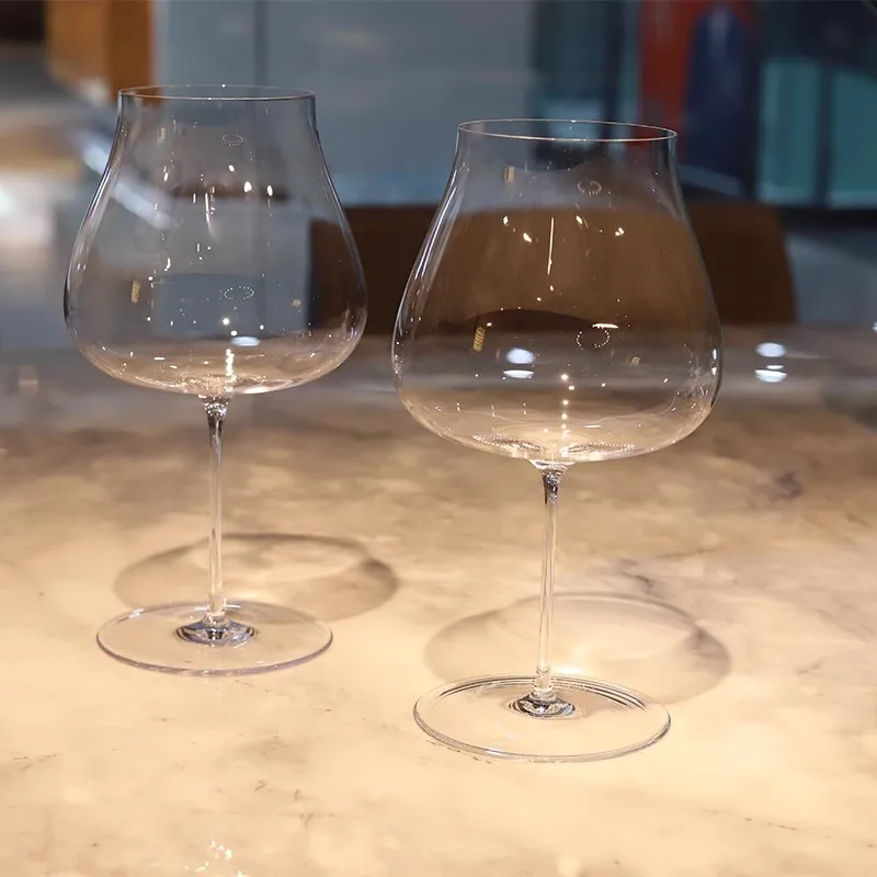 2PCS Zalto Upscale Crystal Handmade Wine Glass Extremely Thin Masterly Craft Perfect Flawless Classics Aroma Enlarge Goblet