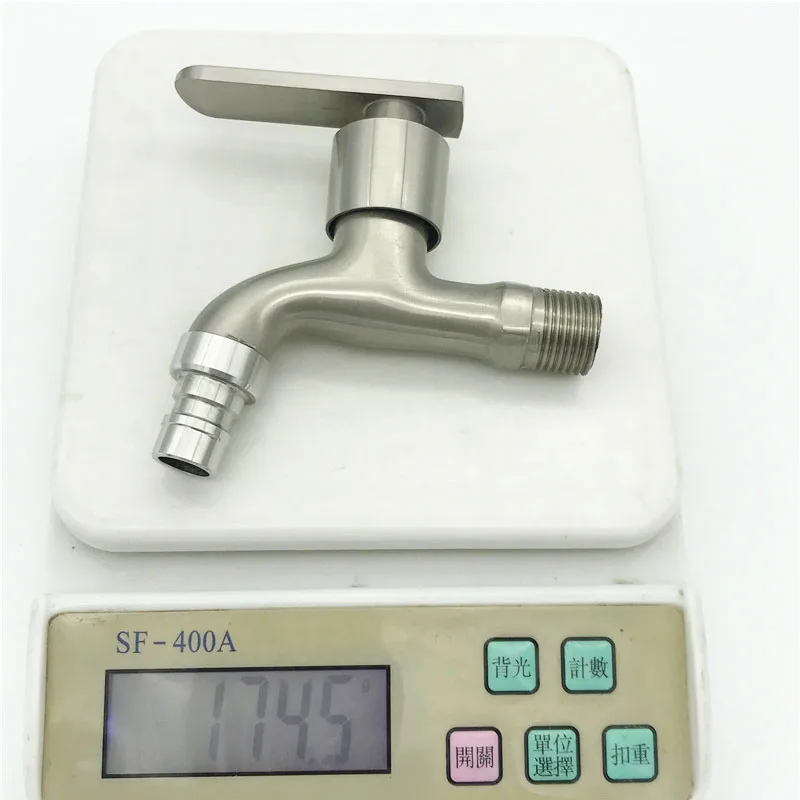G1/2'' Washing Machine Tub Tap 304 Stainless Steel Brushed Clod Water Faucet Wall Mount Outdoor Garden Faucet water tap faucet,garden bibcocks,washing machine faucet