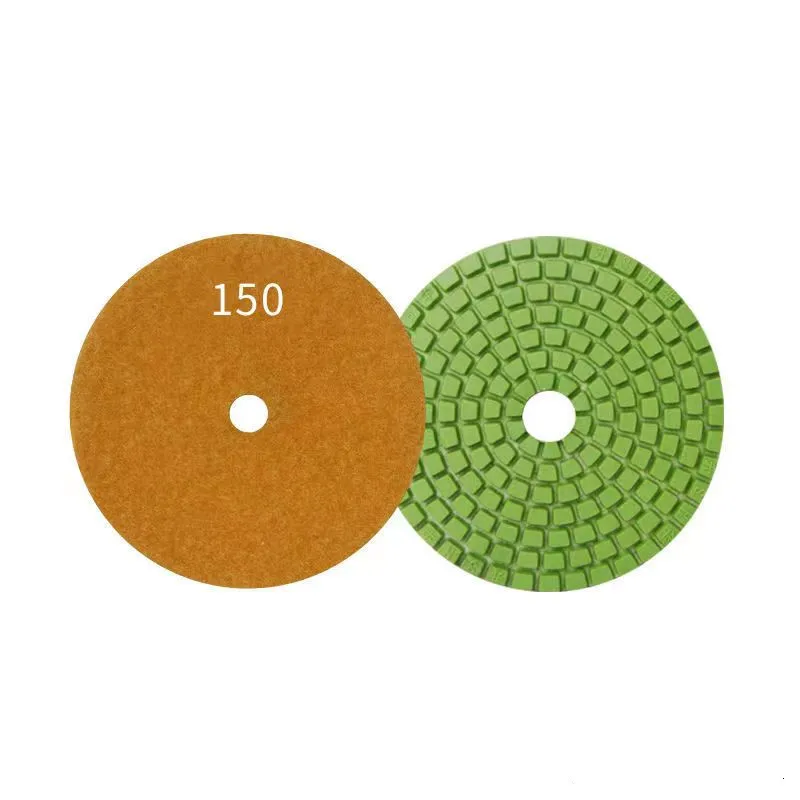 4 inch 100mm Diamond Polishing Pad, 50# 150# Angle Grinder Grinding Pad, Marble Granite Stone Wet Polishing Pads