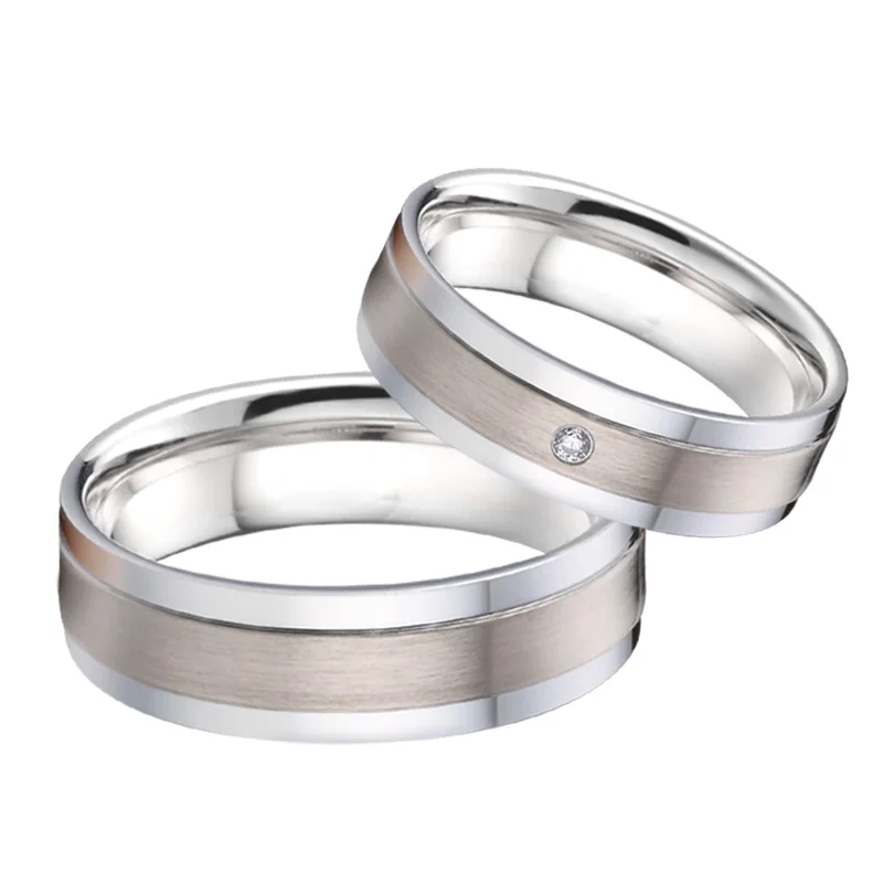 wedding rings for couples men and women love alliance anniversary 925 silver sterling stainless steel rings accessories