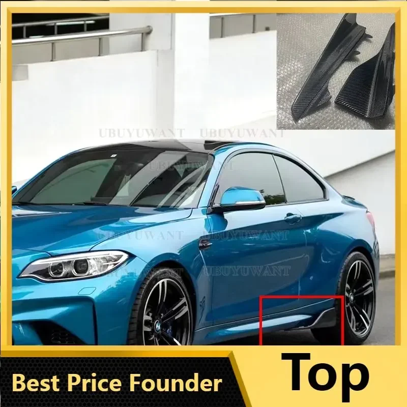 

Universal Carbon Fiber Side Skirts For BMW F22 M2 M3 M4 F87 E90 E92 E60 M5 F10 G30 F23 F32 F36 F82 F30 M6 Real Carbon Fiber Wing