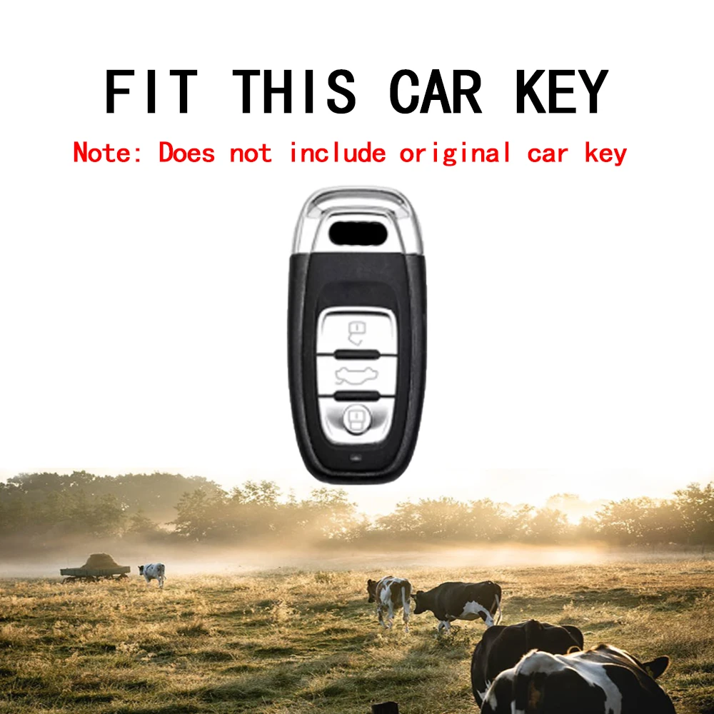 Premium Leather Car Key Case Cover - Sleek and Durable Protection