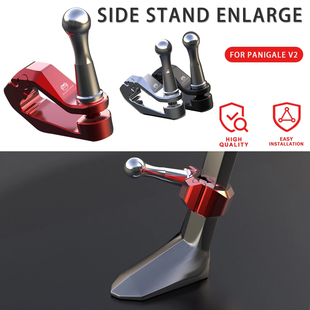 

For Ducati Panigale V2 2020 2021 2022 PanigaleV2 Motorcycle Kickstand Side Stand Extension Assistant Tool Support Foot Pedal