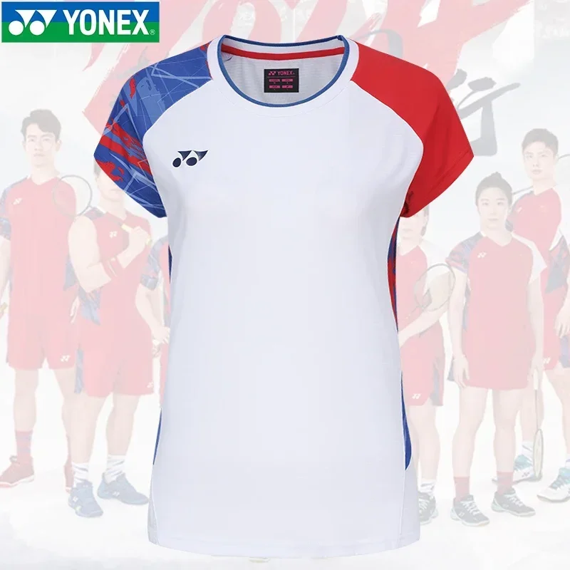 Yonex sport jersey, short sleeve t-shirts,badminton polo tennis, for national team ,men wome tops 26128CR