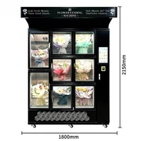 Distributeur automatique de fleurs pour réfrigérateur personnalisé, service 24h/24, bouquets de roses fraîches en libre-service, boutique de fleurs, fournitures pour immeubles de bureaux 5