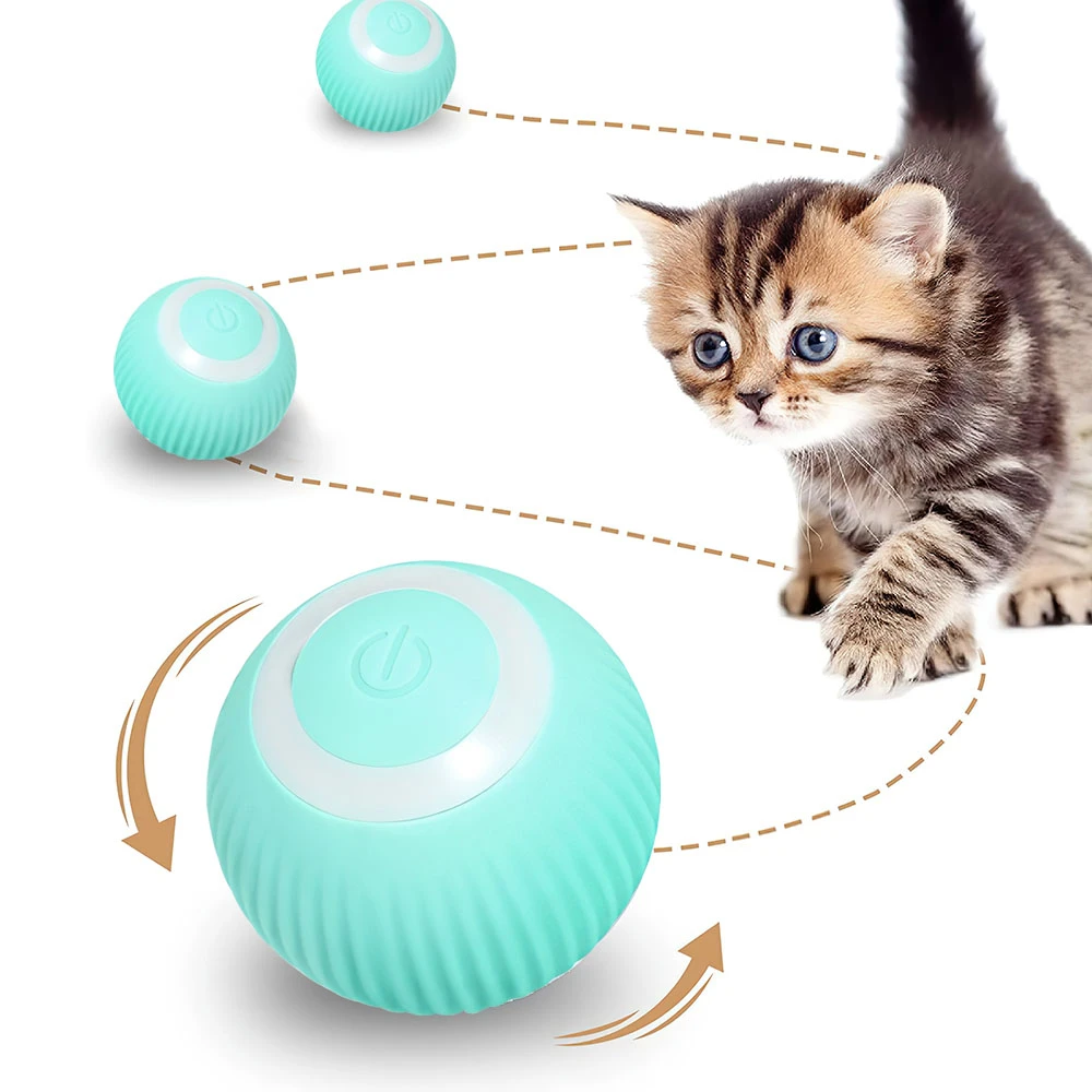 Cat Toys Automatic Rolling Ball Cats Toy Automatic Magic Ball Cat Toys Electric Aliexpress