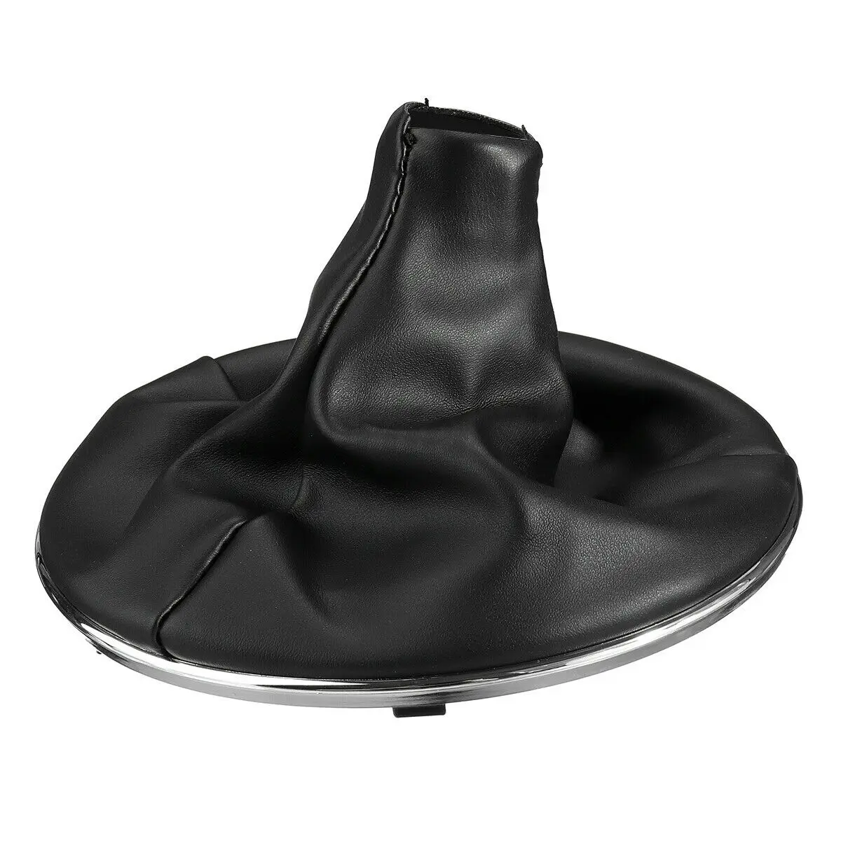 Leather Gear Stick Shift Knob with Gaiter Boot Cover and Frame