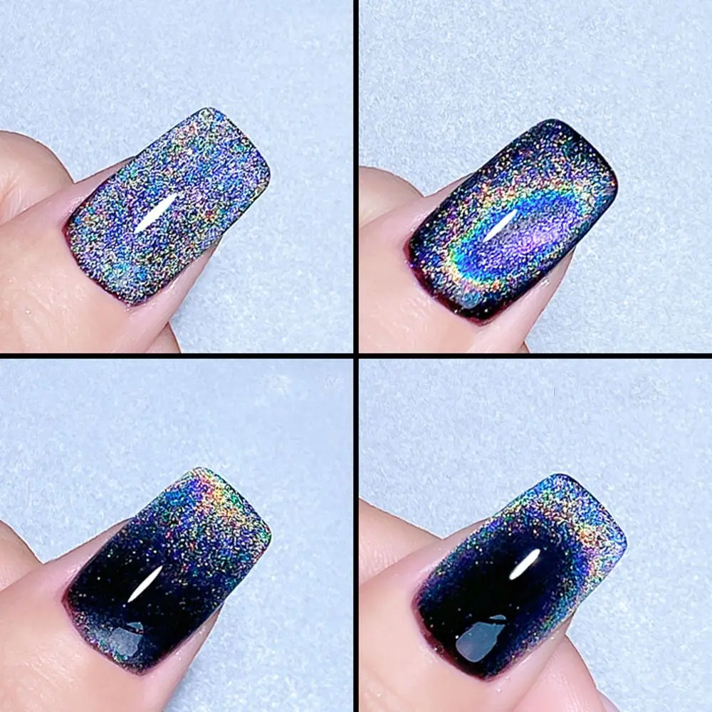 新生活 マニキュアネイルアートのための光沢のあるオーロラユニバーサルを吸収するuvキャットアイネイルジェル Shipsctc Org