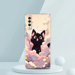 Artistic Black Cat Starry Night Phone Case - Samsung A02S (B7)