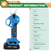 NewBeny 30mm Brushless Electric Pruning Shears 2 Gears Efficient Cordless Fruit Tree Bonsai Garden Tools For Makita 18V Battery 2