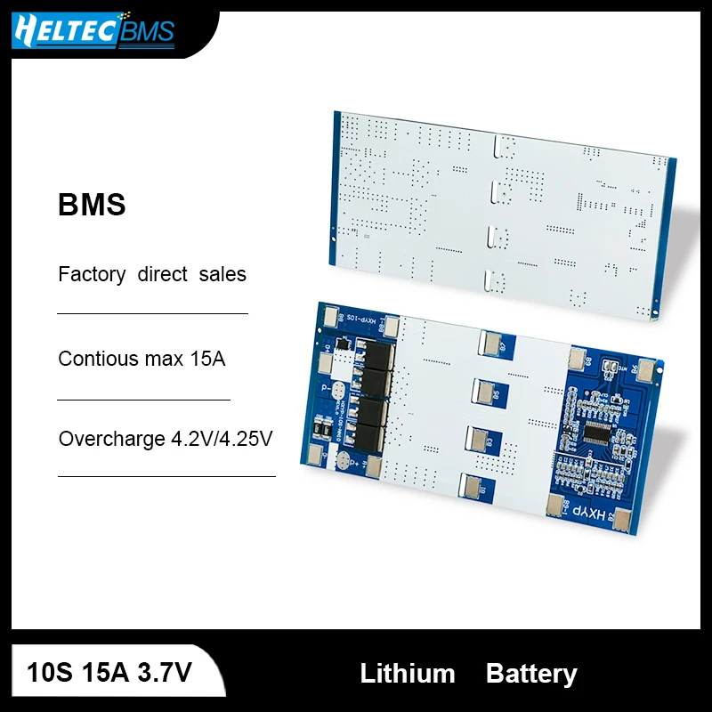 

10S BMS 42V 15A Li-ion Battery With Temperature Control Balance Car Battery Charging Protection Board