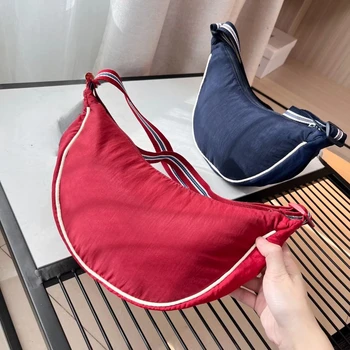 Borse a tracolla Hobos da donna semplici di grande capacità Borsa a tracolla da donna portatile leggera Borse da viaggio per pendolari da donna 1