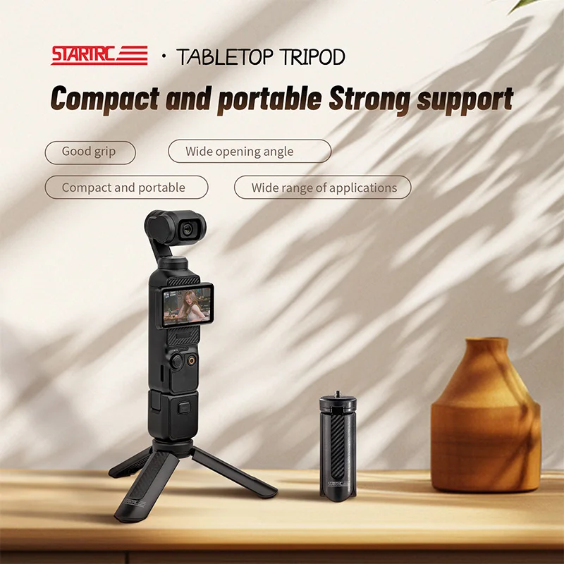 Treppiede universale per Insta360 X4/Action 5 pro/Pocket 3 Treppiede da tavolo Staffa portatile per Action 5 Accessori per fotocamera - immagine 2