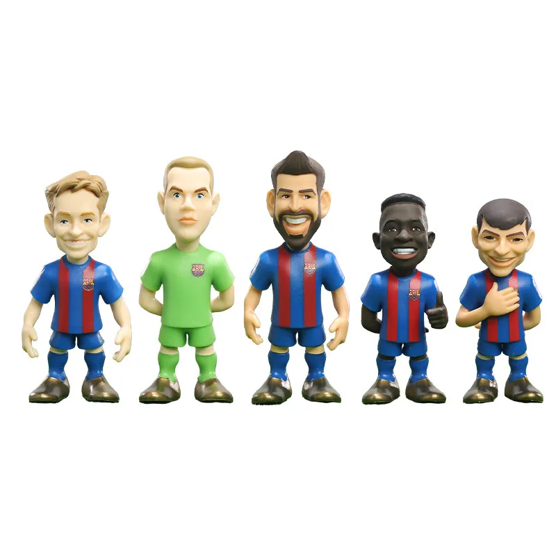 Fc Barcellona Football Star Puppet Faty Oejone Pique Football Handmade Souvenir Doll 7Cm Team Set - Barcelona Figure Toys