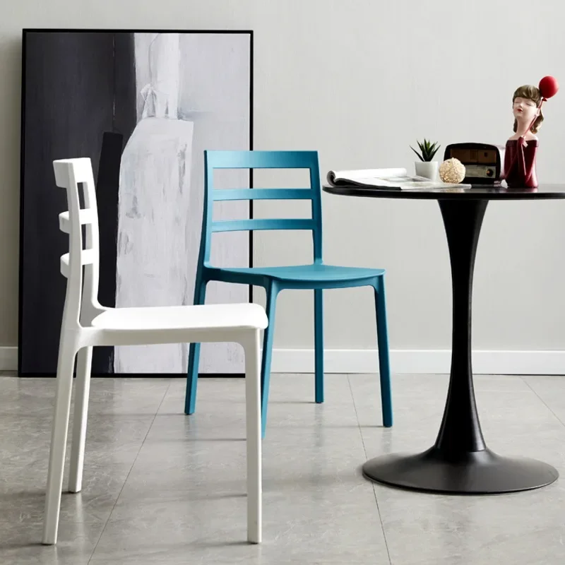 Durable Plastic Dining Chair-Eco-Friendly Fashion Color, Shoe Changing Stool, Firm Load-Bearing Capacity, Home Organizer