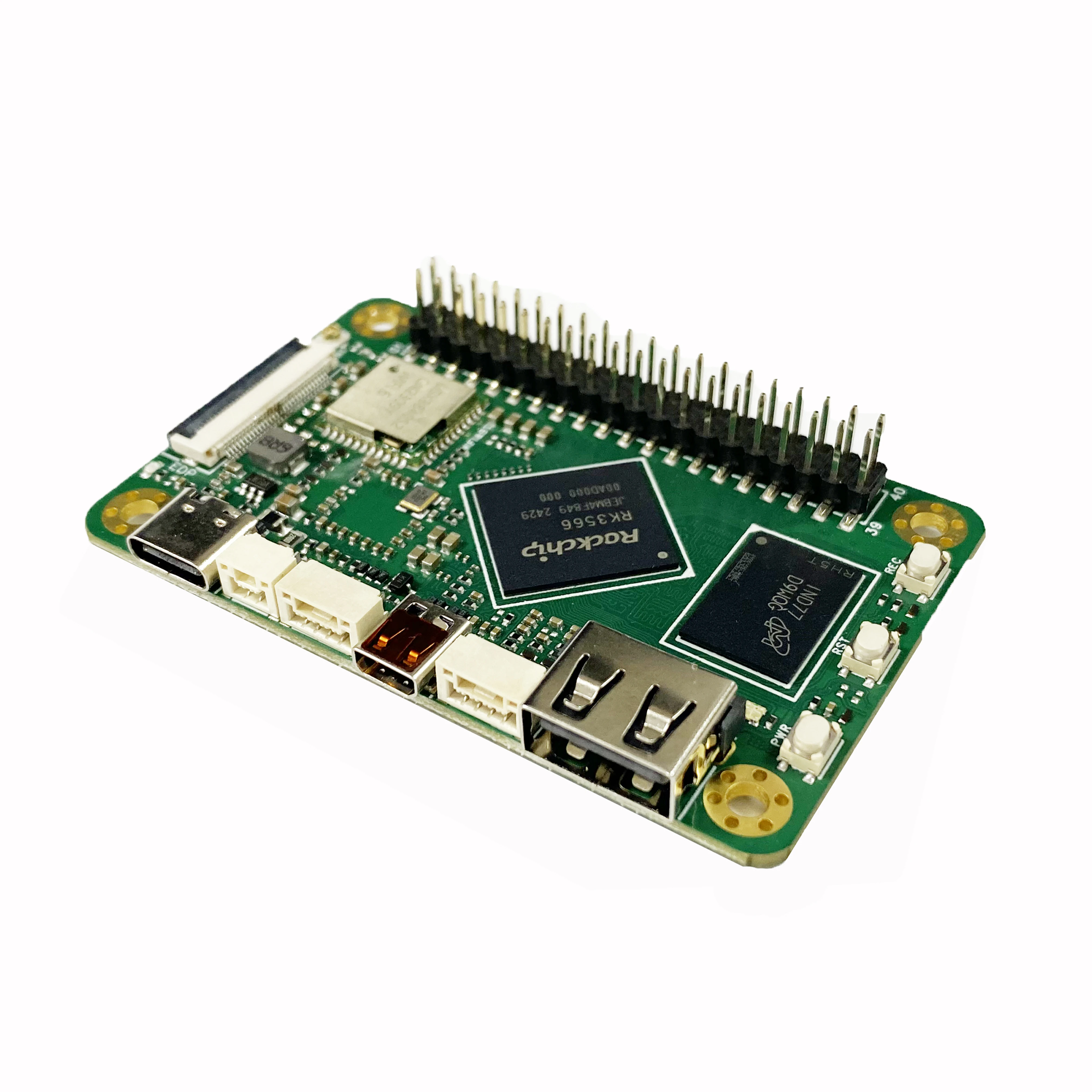 AvaCoreRK3566 리눅스 개발 보드 4GB LPDDR4+32GB EMMC 쿼드코어 Cortex-A55 주 주파수 최대 1.8GHZ, 4K 60fps 지원