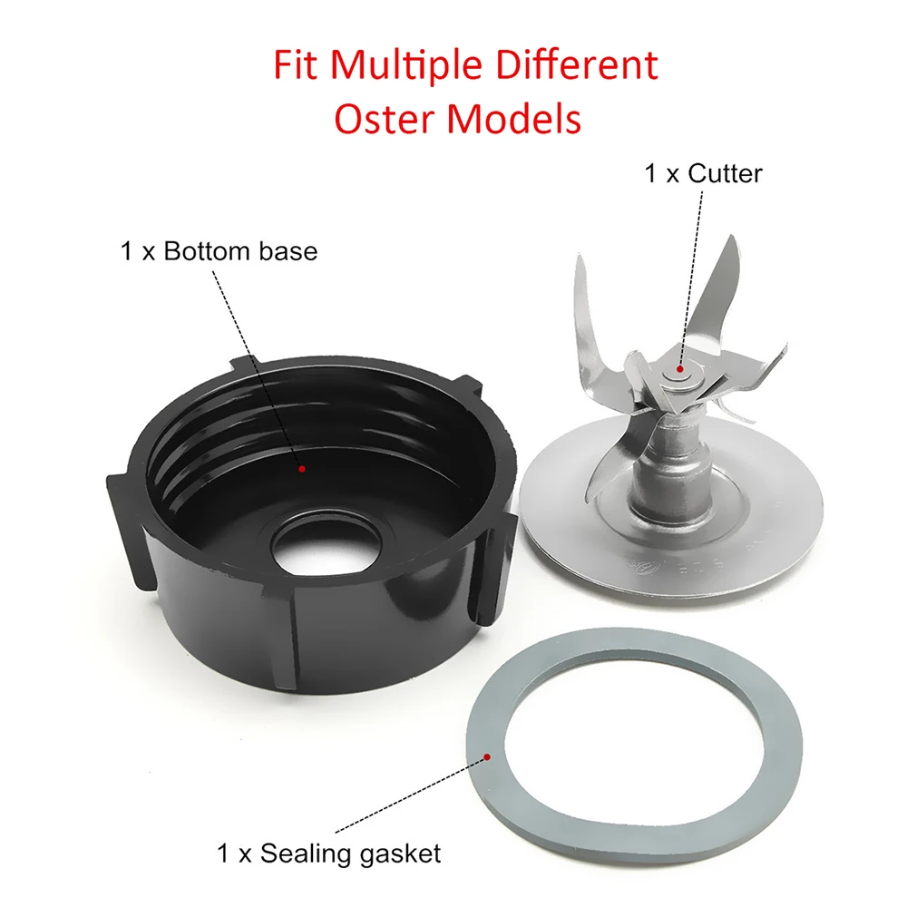 Blender Accessory Replacement Parts for Oster Osterizer Blender Cutter Blade Base Bottom Cap Gasket blender replacement parts