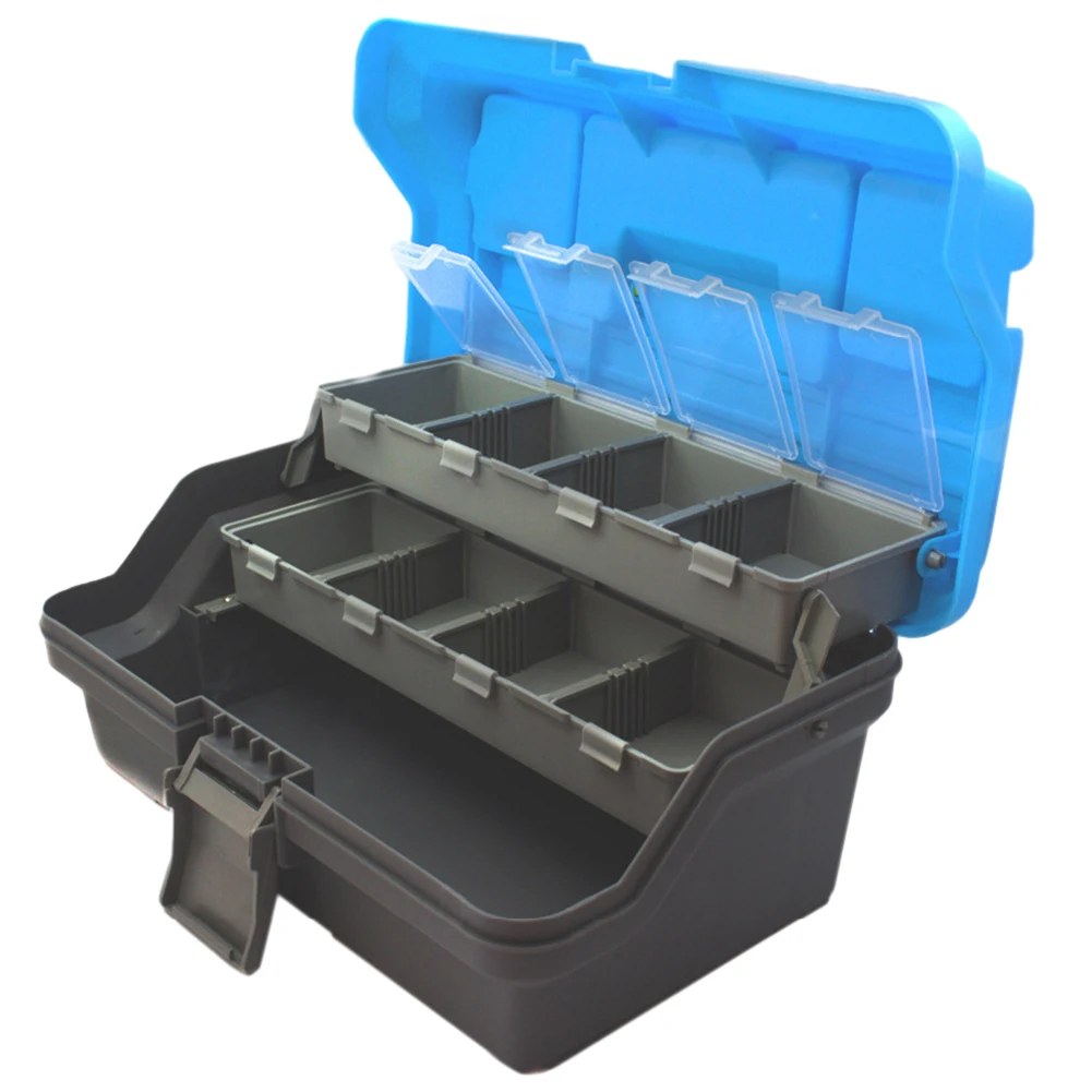 3LayerFoldingFishingStorageBoxPortableFishHookLureBox