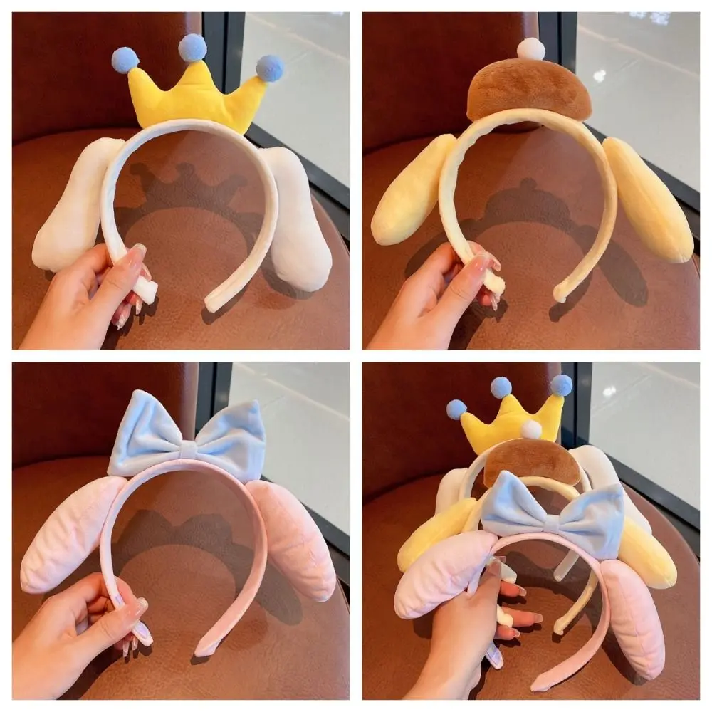 Plush Cartoon Doll Headband Hairbands Hair Accessories Anime Hair Hoop Headpiece Korean Style My Melody Hair Hoop Photograph