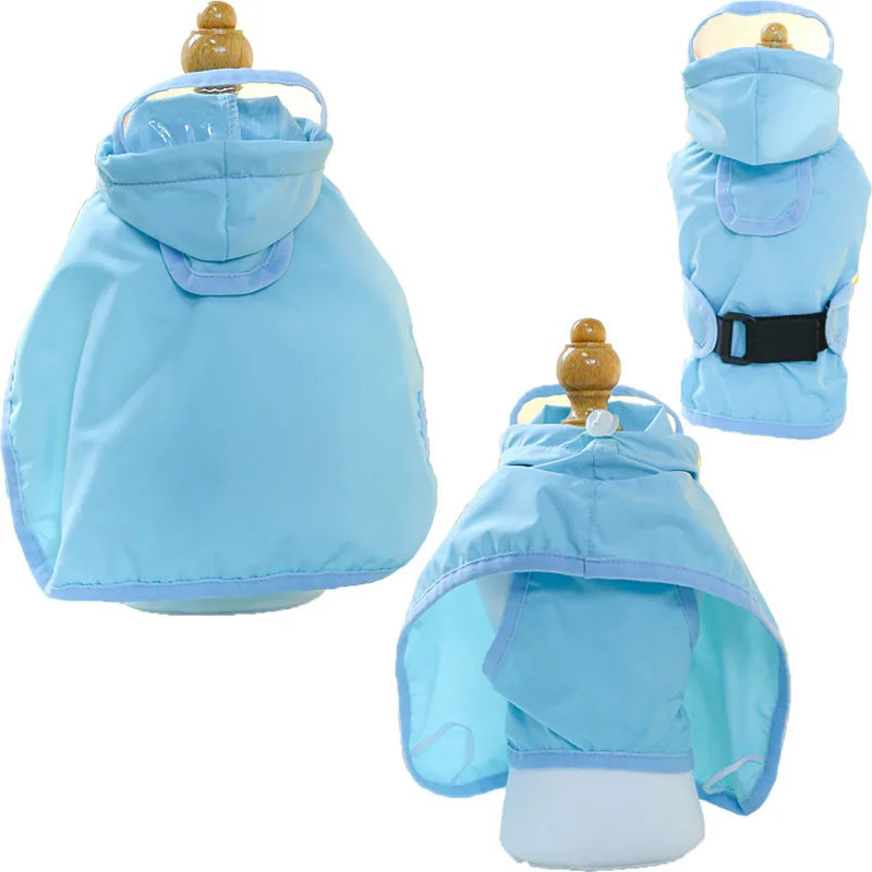 

Bule Dog Raincoat Wrapped Belly Rain Coat Rainwear Pet Hooded Waterproof Clothes Small Dog Rain Poncho Cloak Jacket Chihuahua XS